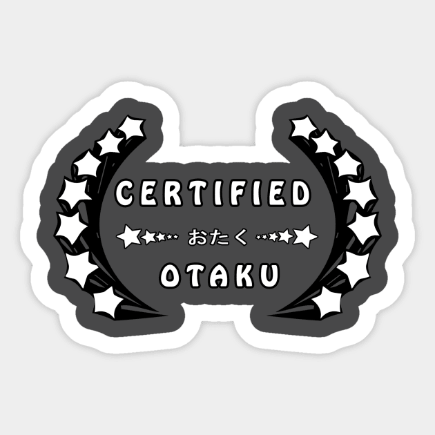 otaku 100% Sticker by Littlepancake